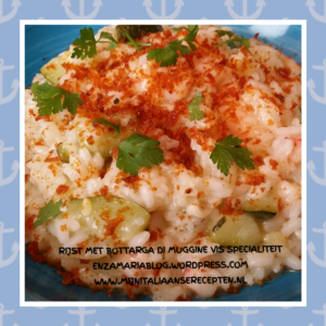 Risotto con la bottarga di muggine zucchine e gamberi – Italian Kitchen Club